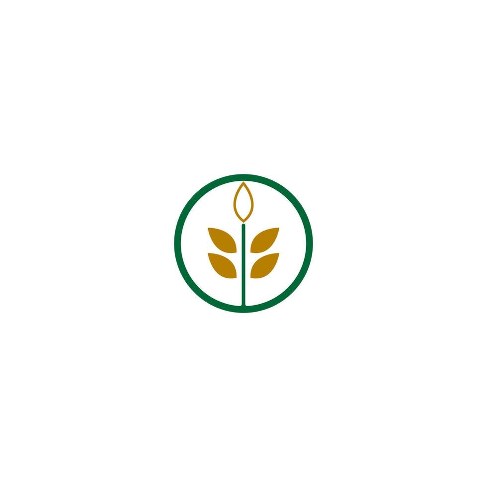 concept d'icône logo riz vecteur