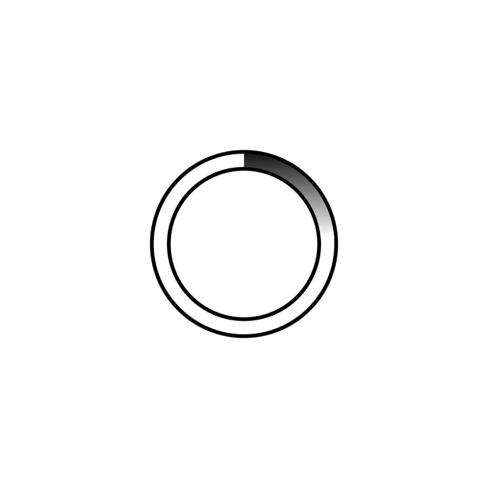 icône de jeu de logo de processus de chargement vecteur