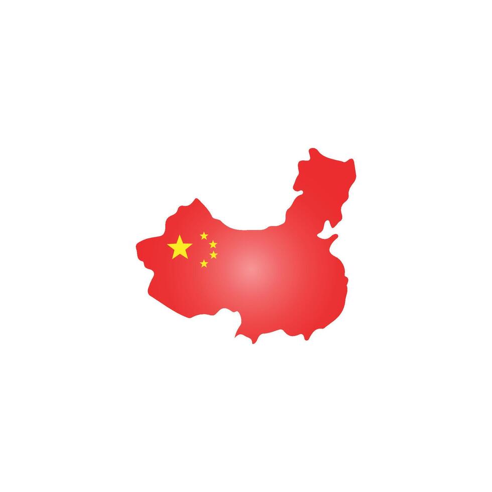 icône du drapeau de la chine vecteur