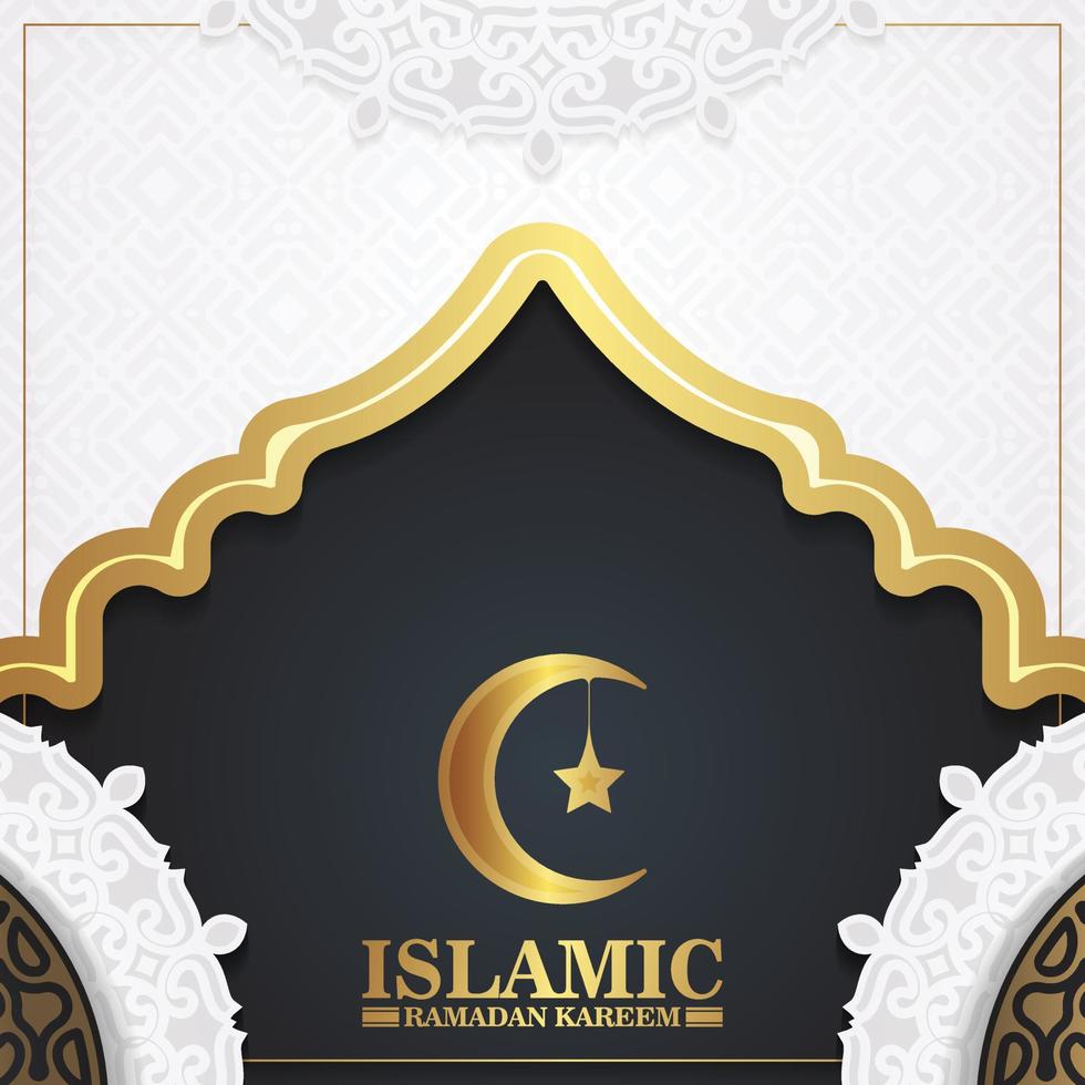 décoration élégante fond islamique vecteur