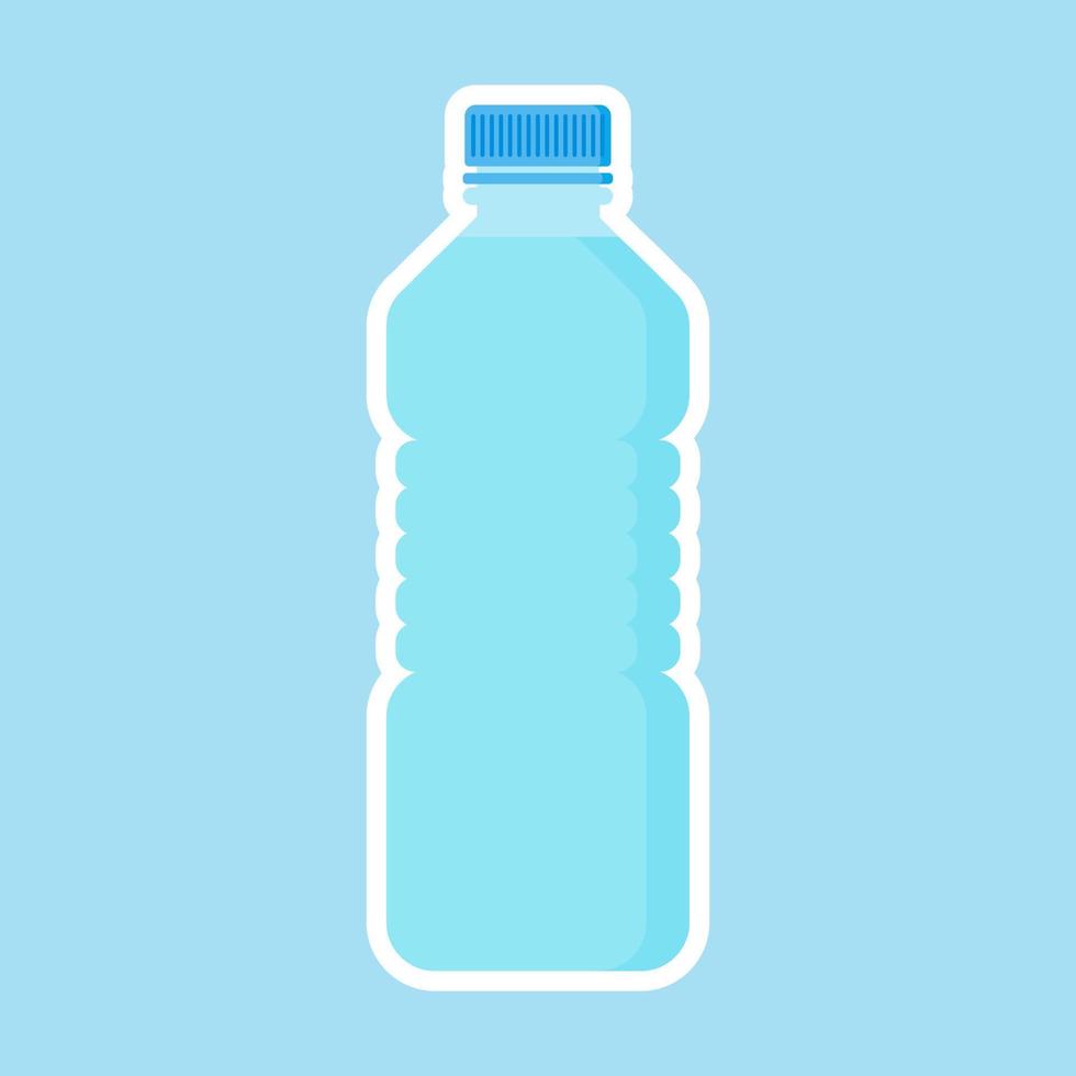 illustration vectorielle de conception plate d'eau minérale. concept pour une alimentation saine et boire de l'eau minérale. vecteur
