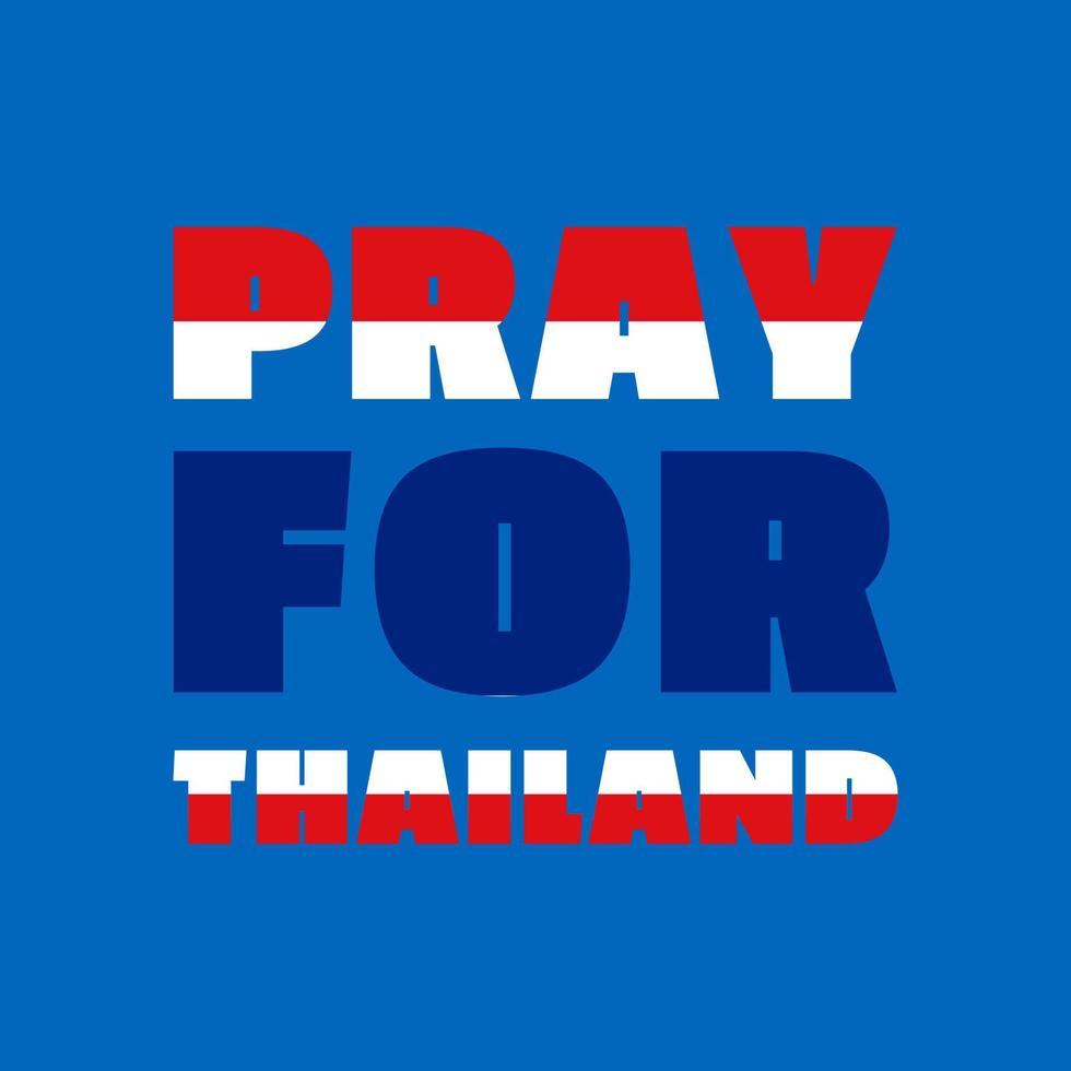 priez pour l'illustration vectorielle de la thaïlande vecteur