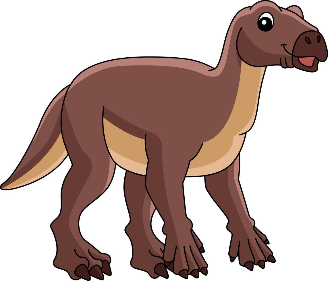 iguanodon dinosaure dessin coloré clipart vecteur