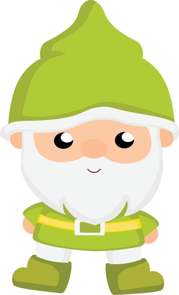 clipart vectoriel gnome mignon pour la fête d'anniversaire