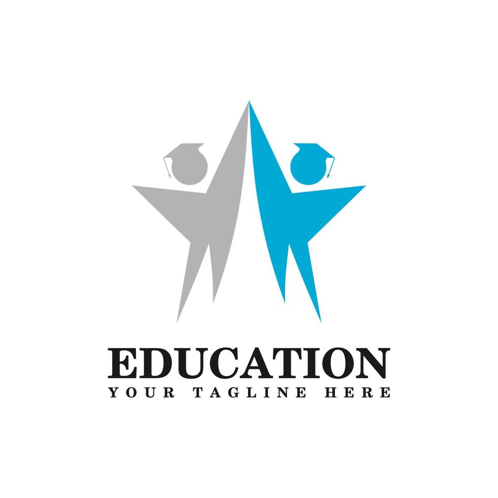 modèle de conception de logo pour l'éducation vecteur