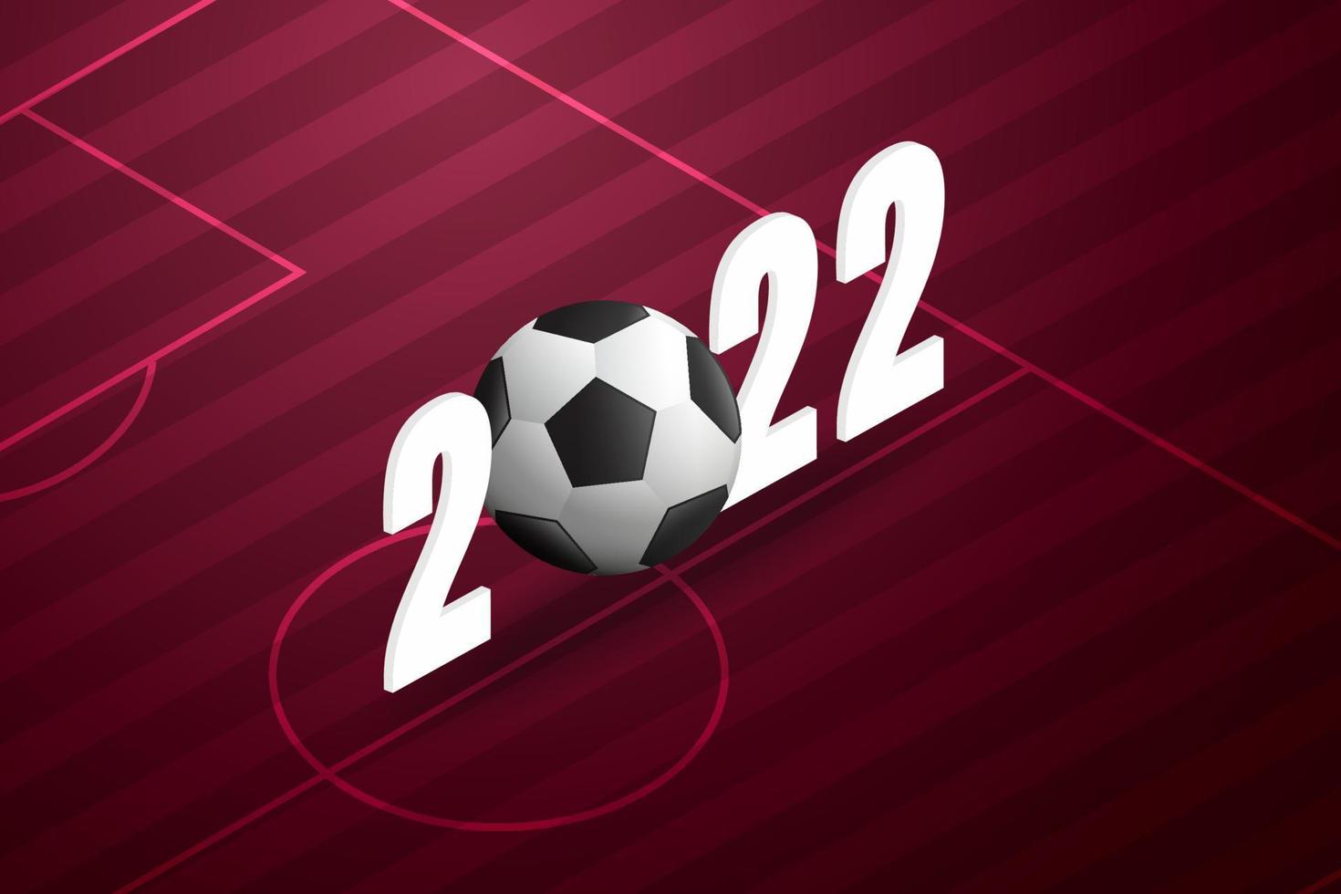 football 2022 du qatar et fond violet. vecteur