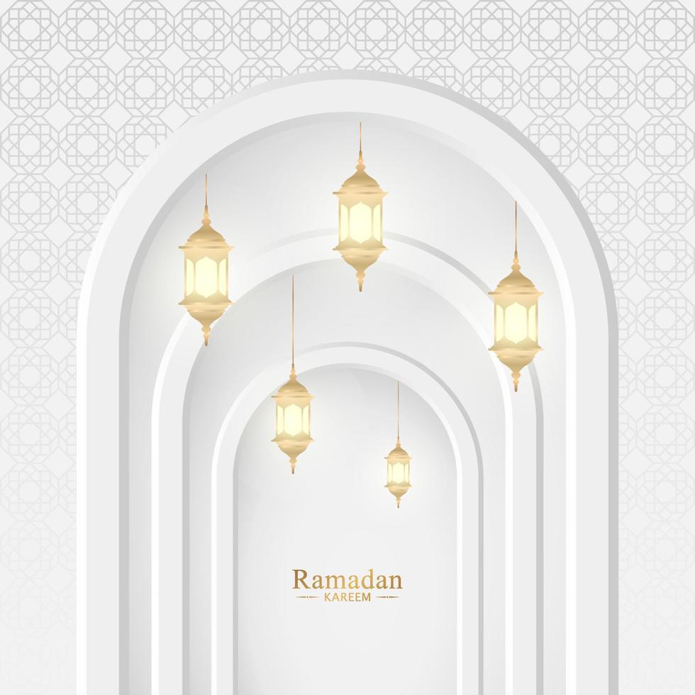 illustration de fond islamique ramadan kareem vecteur