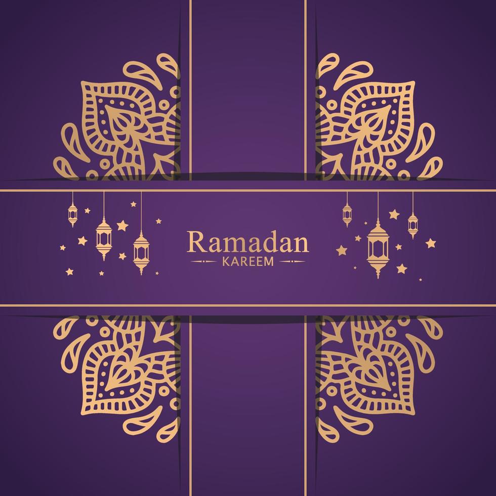 illustration de fond islamique ramadan kareem vecteur