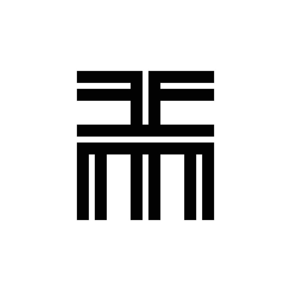 création de logo lettre tm ou mt vecteur