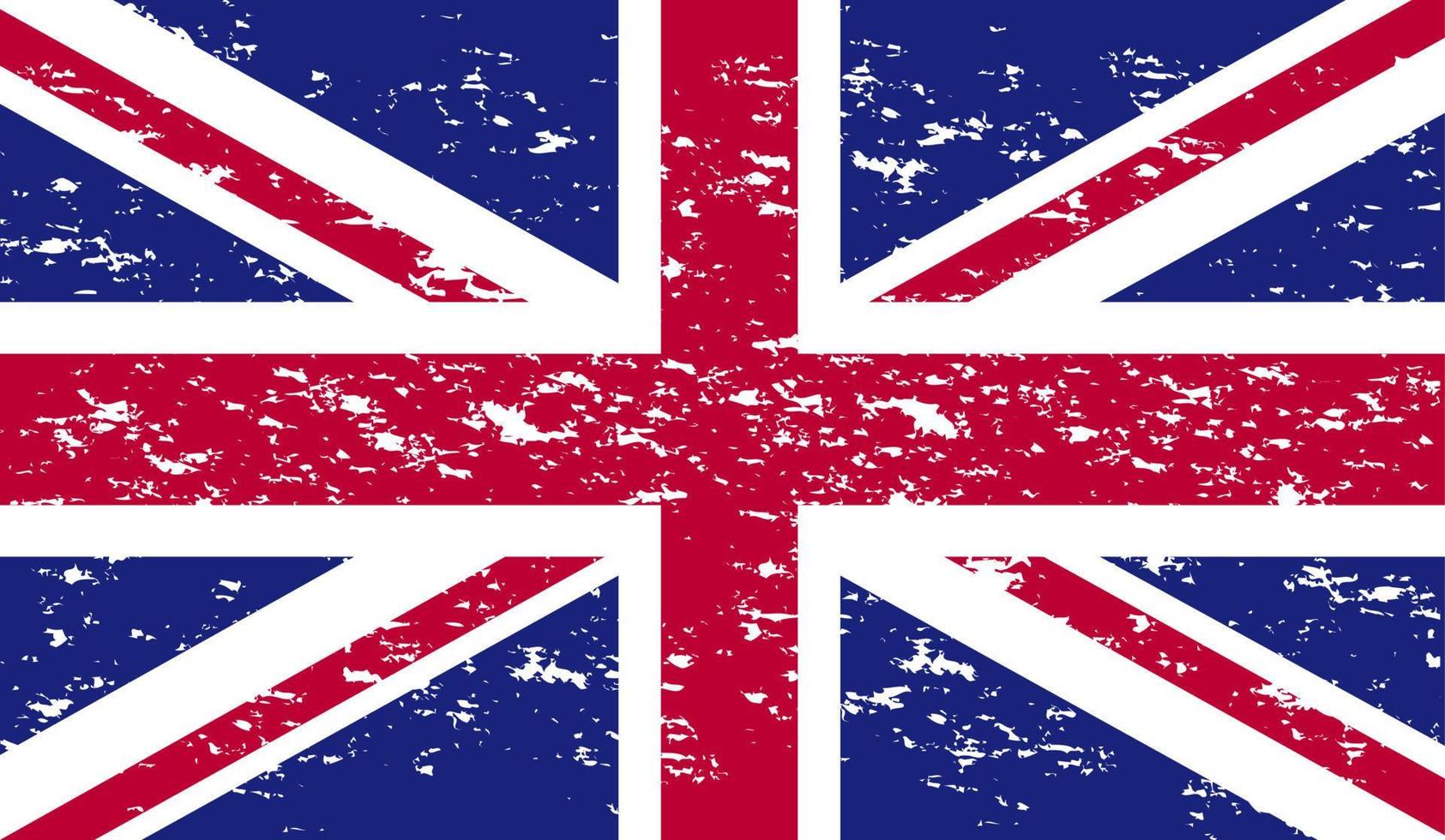 grunge uk flag.vector drapeau britannique. drapeau britannique dans un style grungy.vector drapeau grunge union jack. vecteur