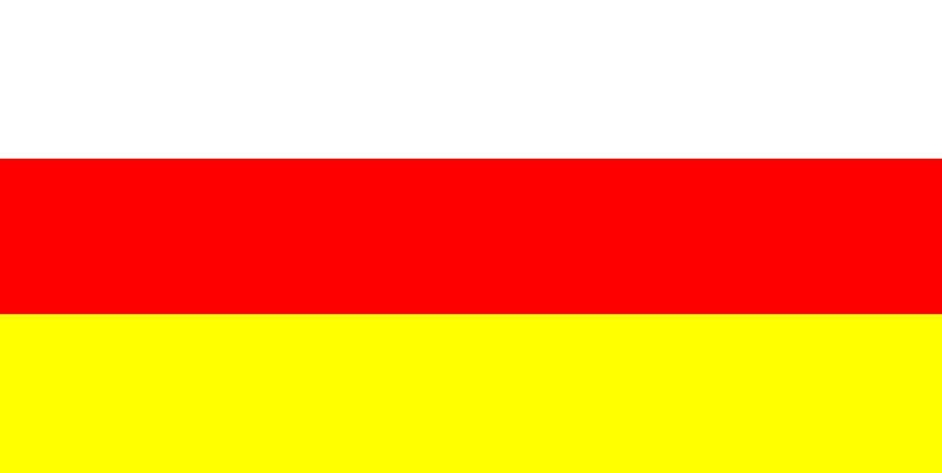 drapeau ossétie du sud vecteur