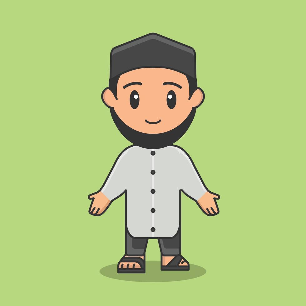 tasbih religieux traditionnels arabes islamiques personnage de dessin animé mignons vecteur culture ramadan asiatiques dieu