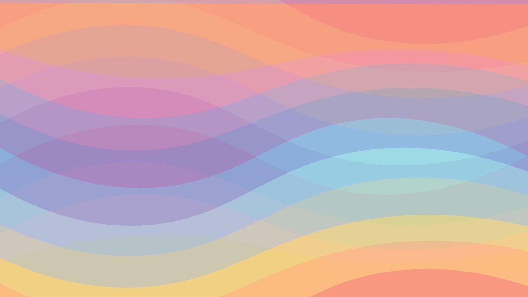 vecteur de prime de fond abstrait coloré ondulé