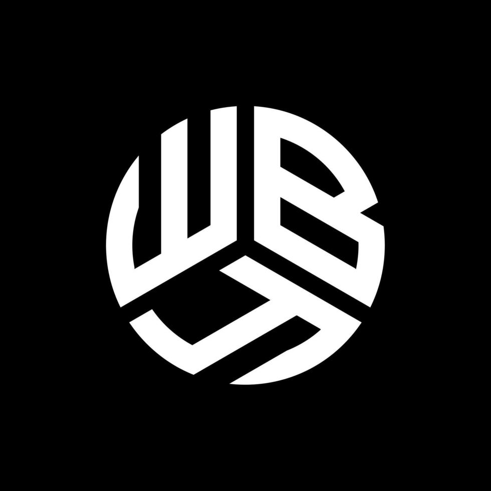 création de logo de lettre wby sur fond noir. concept de logo de lettre initiales créatives wby. conception de lettre wby vecteur