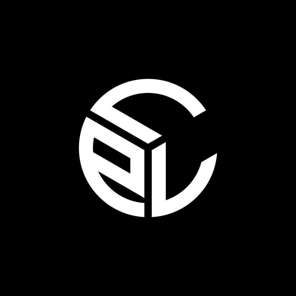 création de logo de lettre lpl sur fond noir. concept de logo de lettre initiales créatives lpl. conception de lettre lpl. vecteur