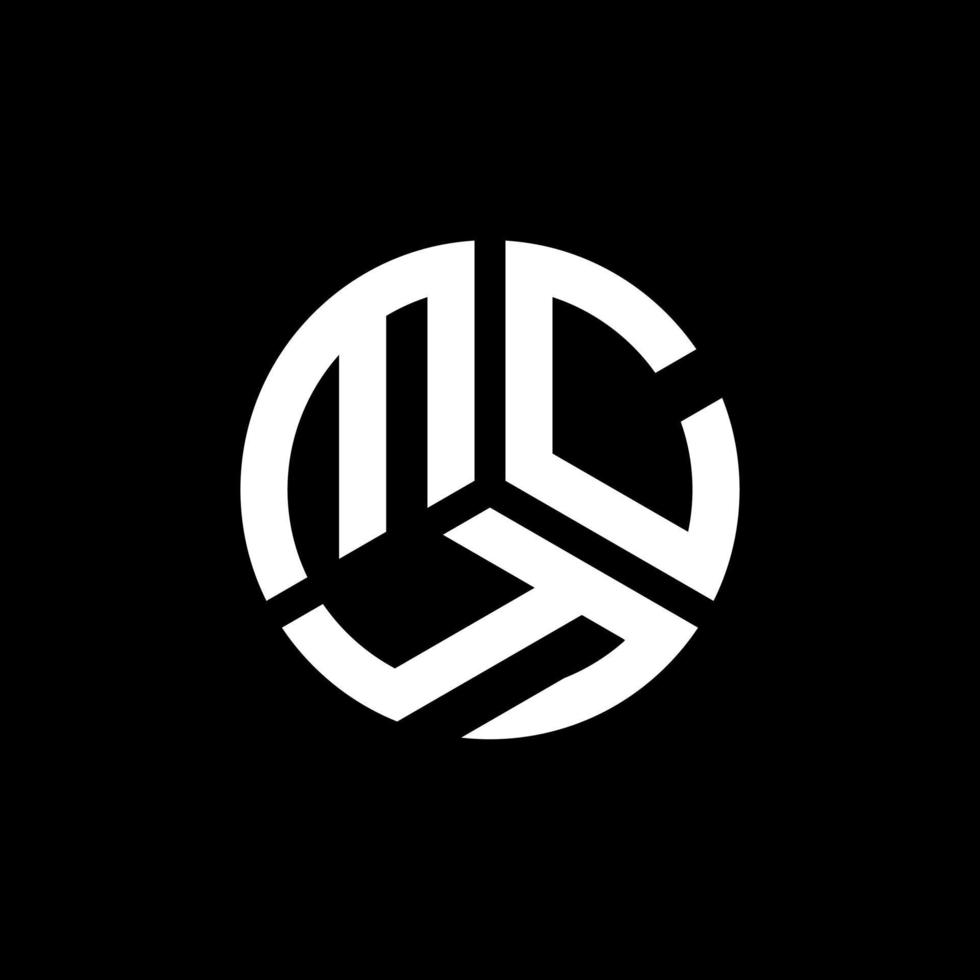 création de logo de lettre mcy sur fond noir. concept de logo de lettre initiales créatives mcy. conception de lettre mcy. vecteur