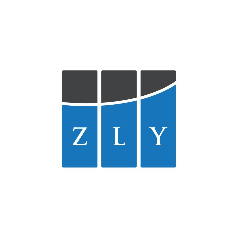 création de logo de lettre zly sur fond blanc. concept de logo de lettre initiales créatives zly. conception de lettre zly. vecteur
