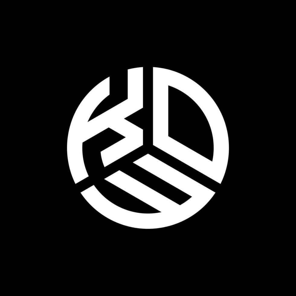création de logo de lettre kow sur fond blanc. kow concept de logo de lettre initiales créatives. conception de lettre de kow. vecteur
