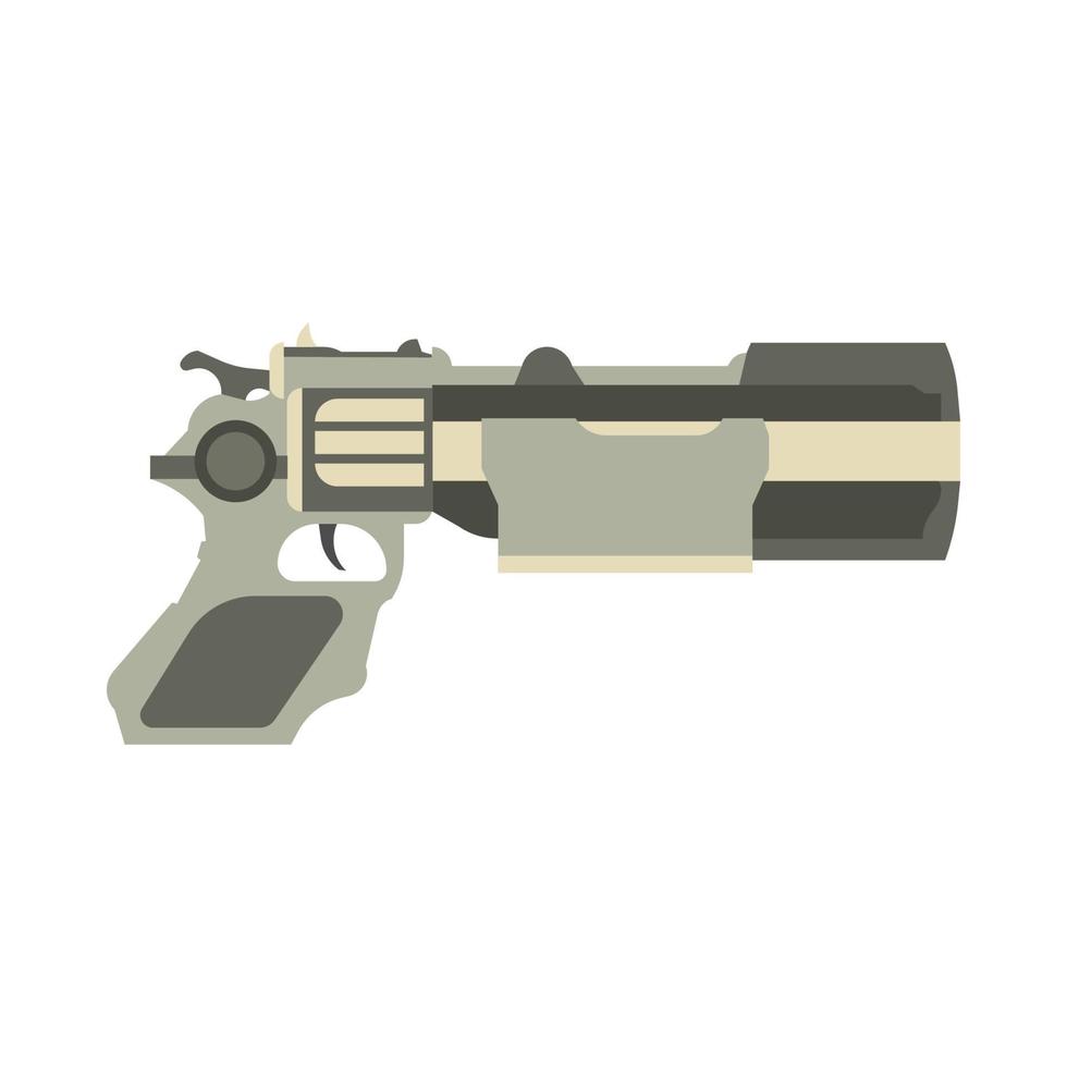 pistolet arme futuriste vector illustration jeu de blaster laser espace pistolet. arme de poing rayon futur science fiction