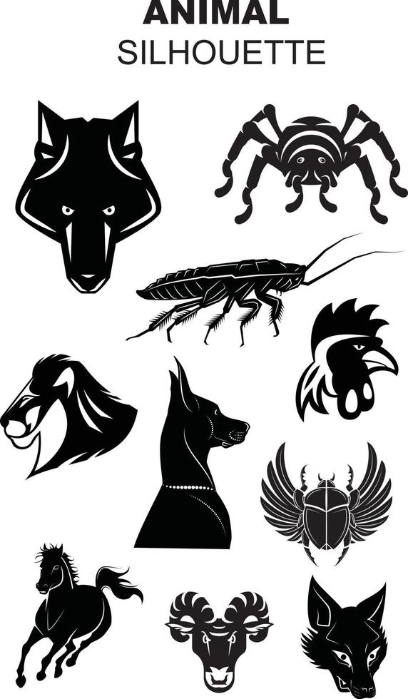 conception d'illustrations d'animaux vecteur