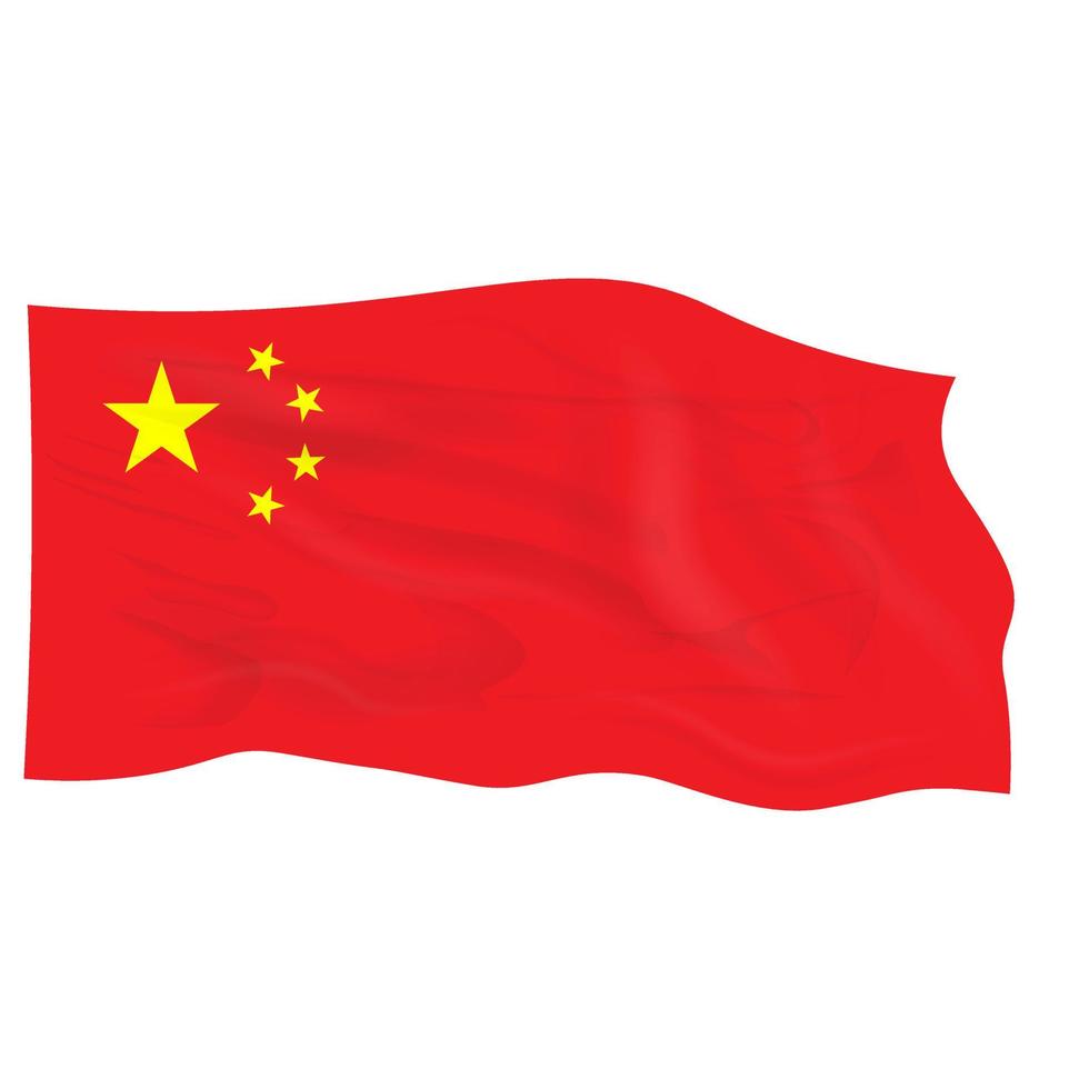 drapeau de la république populaire de chine vecteur