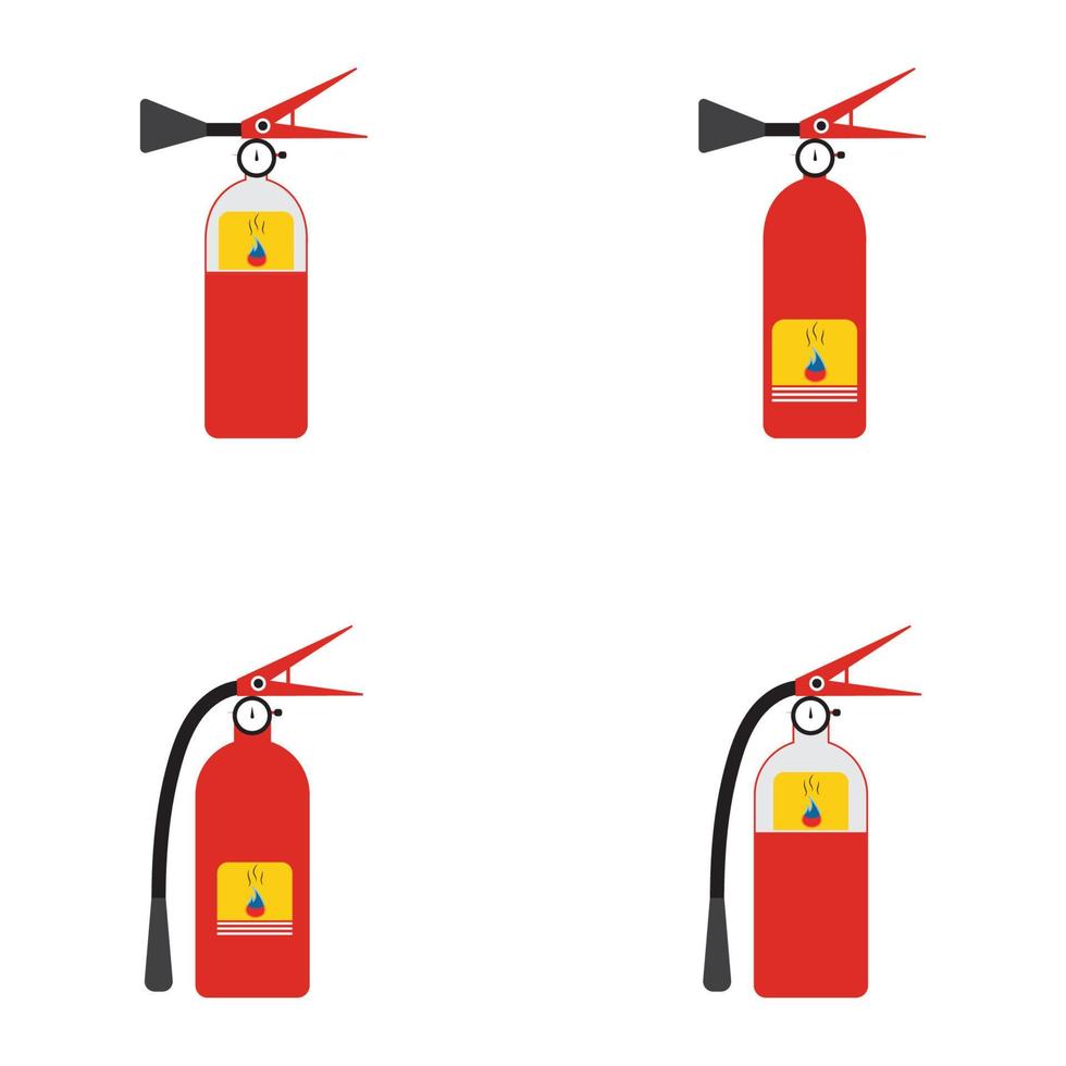 icône d'extincteur, équipement de protection, signe d'urgence, symbole de sécurité vecteur