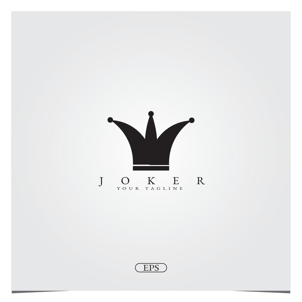 joker clown logo design logo prime modèle élégant vecteur eps 10