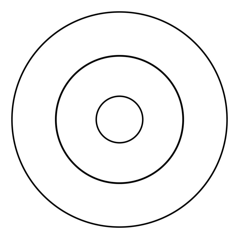 symbole électrique type surfaces de cuisson signe ustensile destination panneau icône en cercle contour rond illustration vectorielle de couleur noire image de style plat vecteur