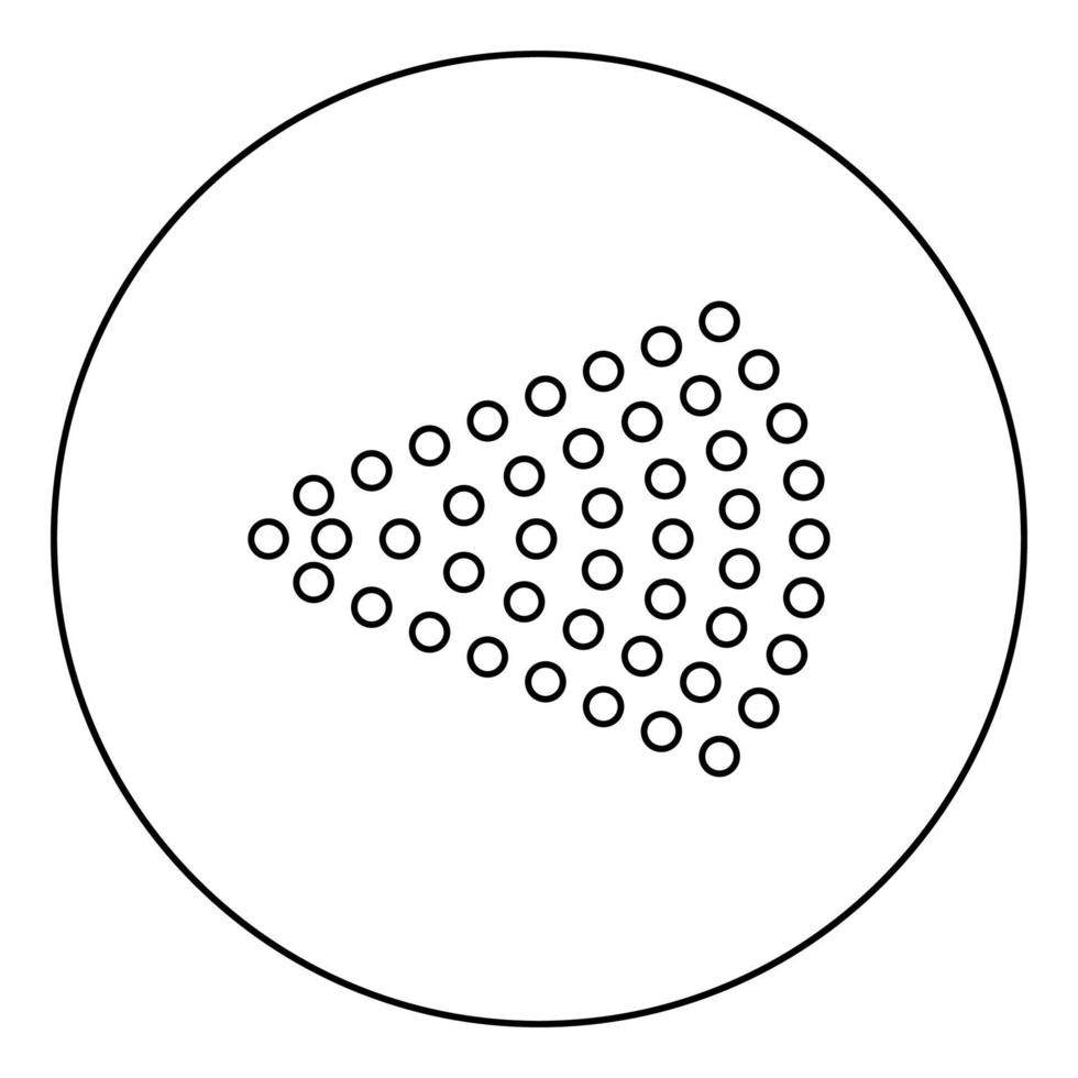 vaporiser aérosol jet jet d'eau brouillard d'atomiseur de l'icône de la bouteille cosmétique en cercle contour rond illustration vectorielle de couleur noire image de style plat vecteur