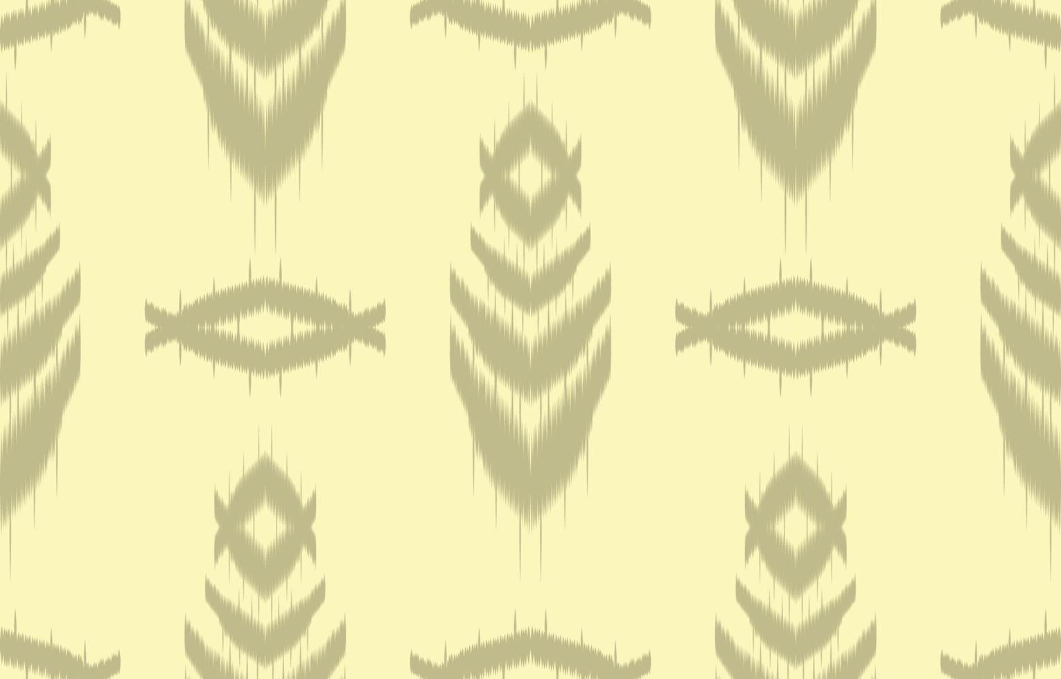 motif ikat marron et jaune sans couture géométrique style de broderie traditionnelle orientale ethnique.design pour le fond, tapis, tapis, papier peint, vêtements, emballage, batik, tissu, illustration vectorielle. vecteur