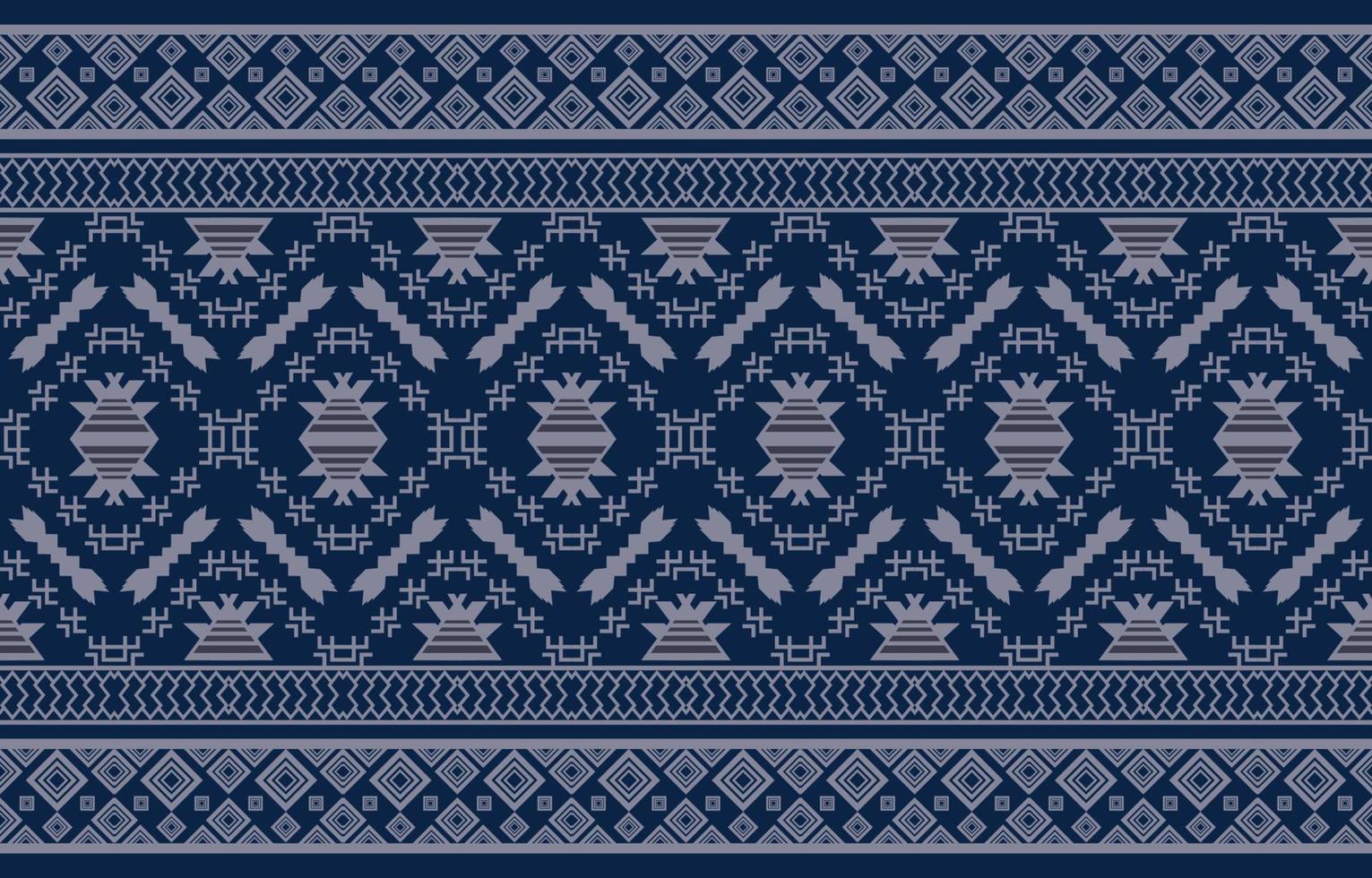 motif ethnique tribal oriental géométrique conception de fond traditionnelle pour tapis, papier peint, vêtements, emballage, batik, tissu, style de broderie d'illustration vectorielle. vecteur