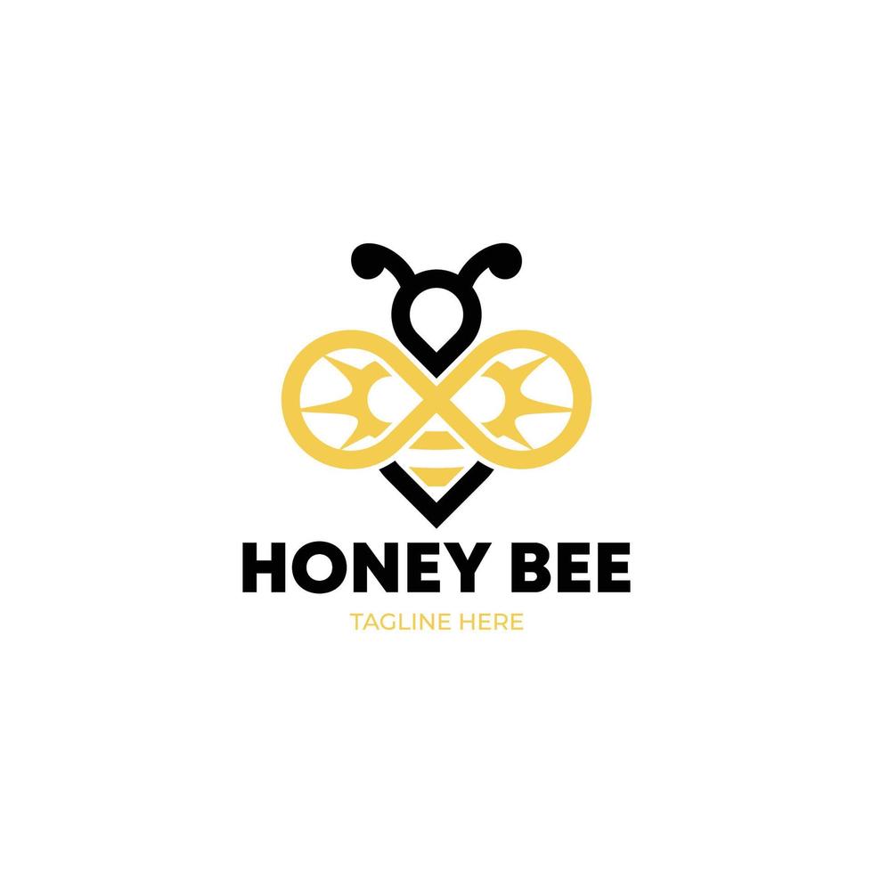 vecteur d'icône de logo en nid d'abeille isolé