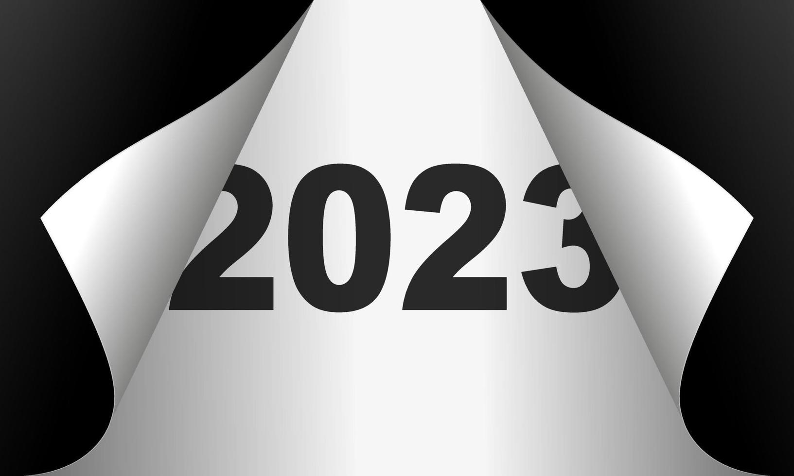 Año 2022 Y 2023 bonne année 2023 modèle de conception de carte de voeux de vacances  d'hiver. fin 2022