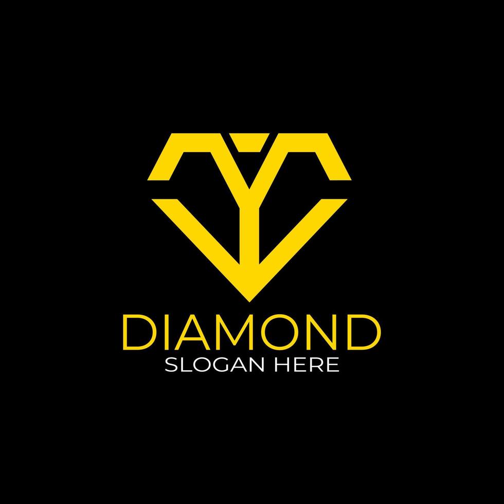création de logo lettre c diamant. concept de design, logos, logogramme, modèle de diamant de logotype vecteur