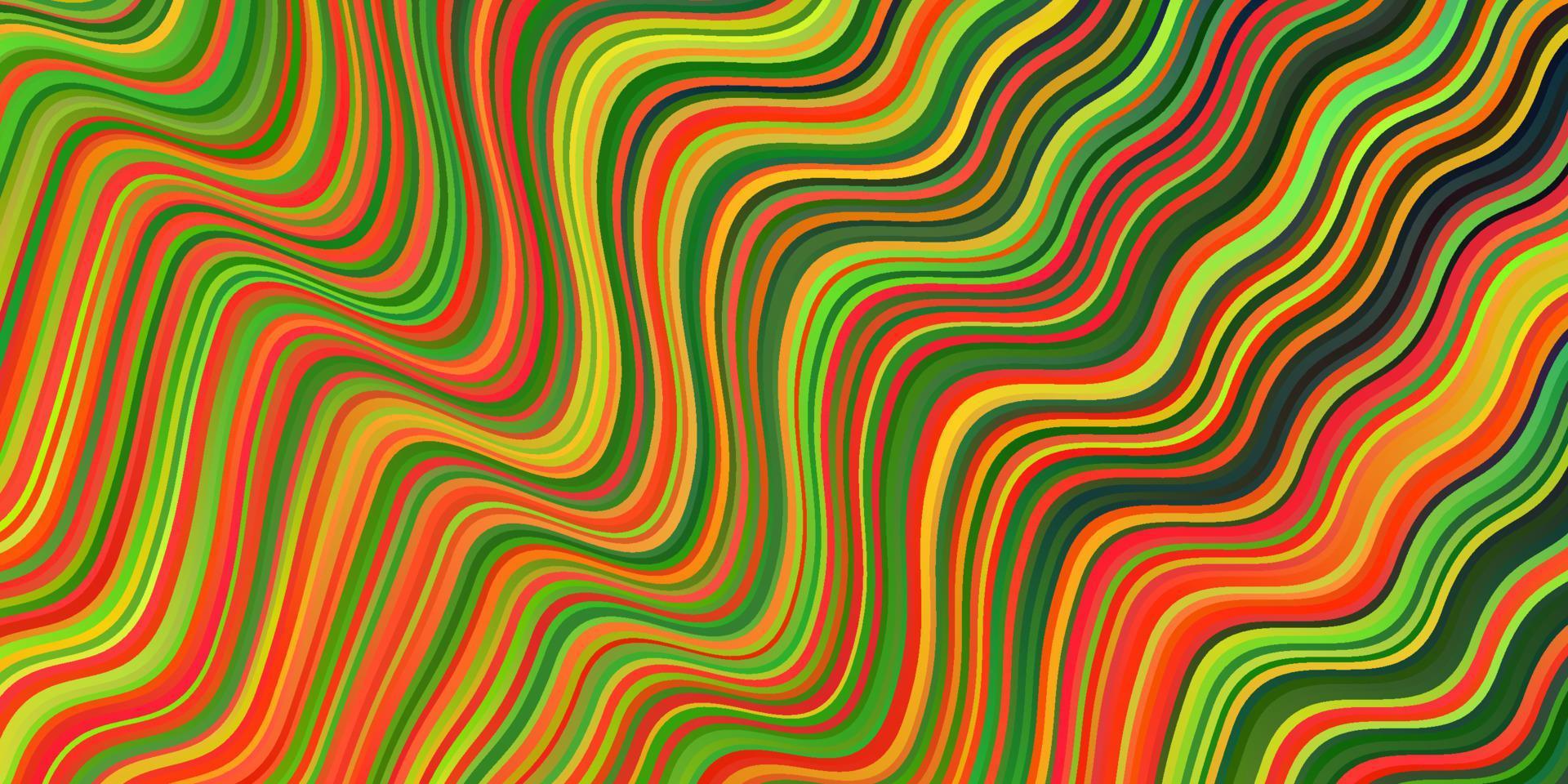 toile de fond de vecteur multicolore sombre avec des lignes pliées.