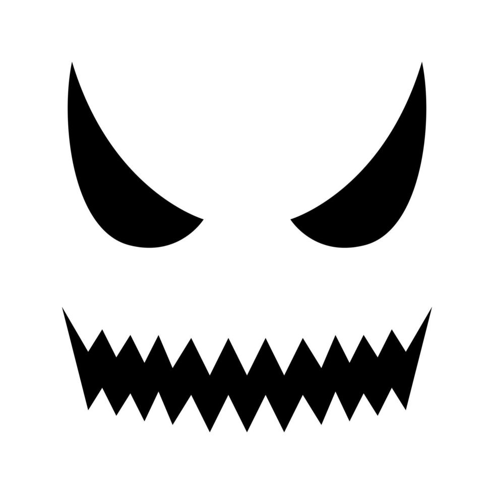 icône de vecteur de visage d'halloween