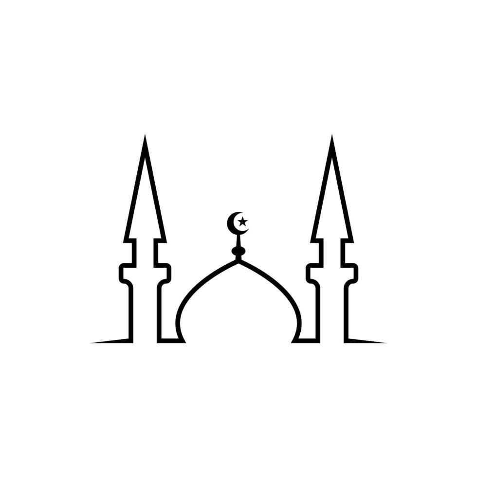 icône de vecteur de mosquée