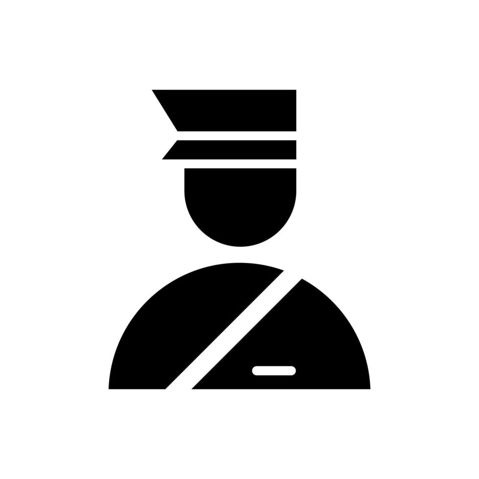 icône de vecteur d'officier