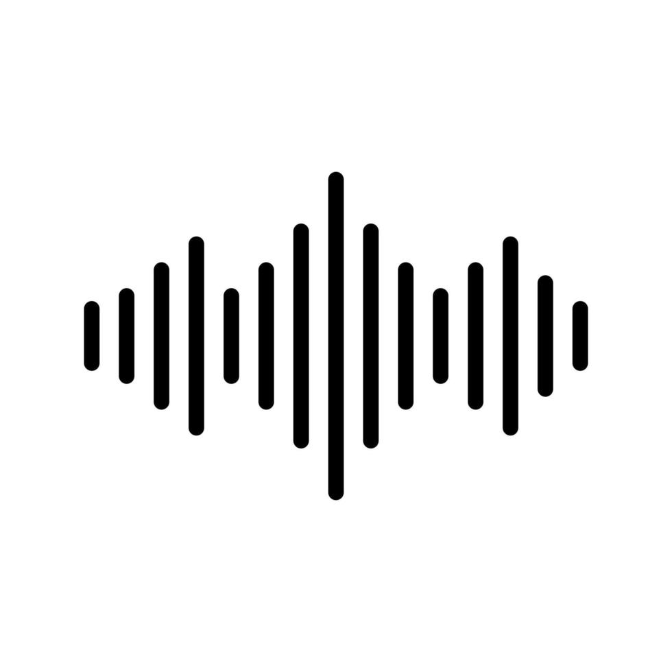 icône de vecteur d'onde sonore