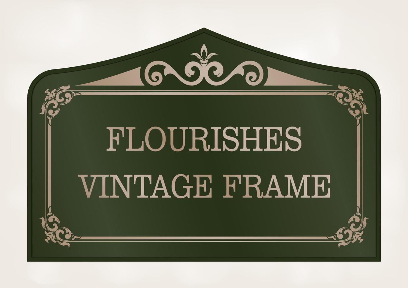 cadre vintage décoratif vecteur