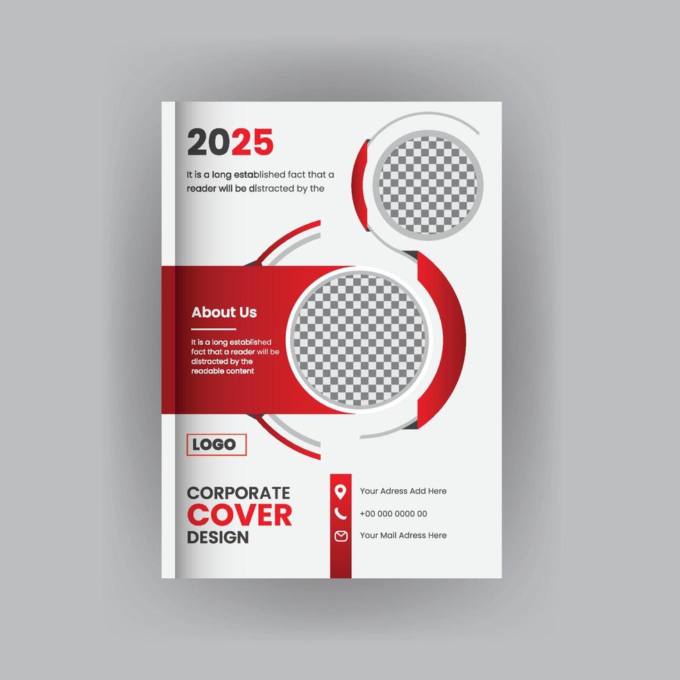 modèle de conception de couverture de livre de brochure d'entreprise vecteur