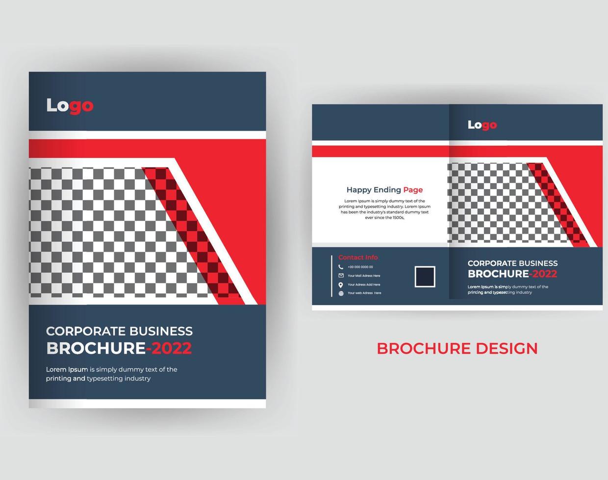 modèle de conception de couverture de livre de brochure d'entreprise vecteur
