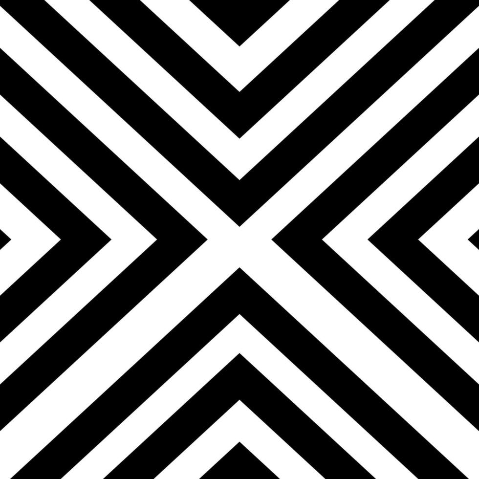 modèle sans couture noir et blanc avec une forme de lignes diagonales régulières. vecteur