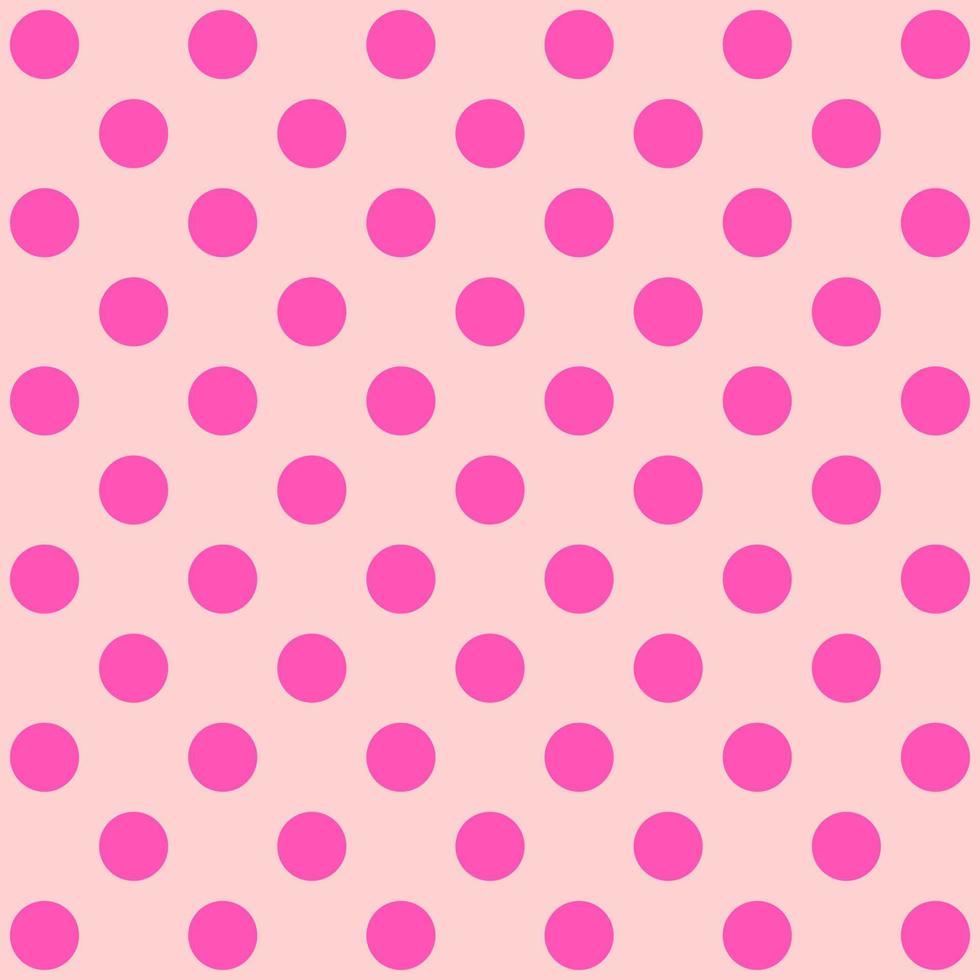 motif à pois rose tendre. vecteur