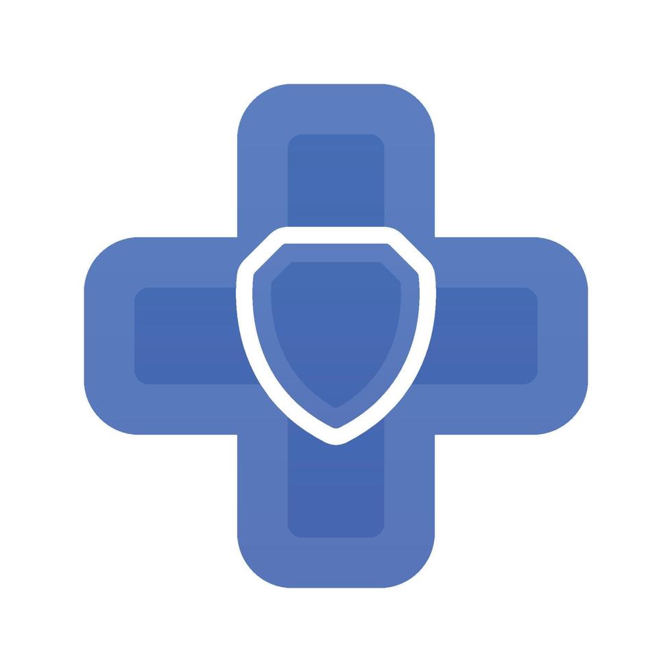 icône de modèle de conception d'élément de logo de bouclier médical vecteur
