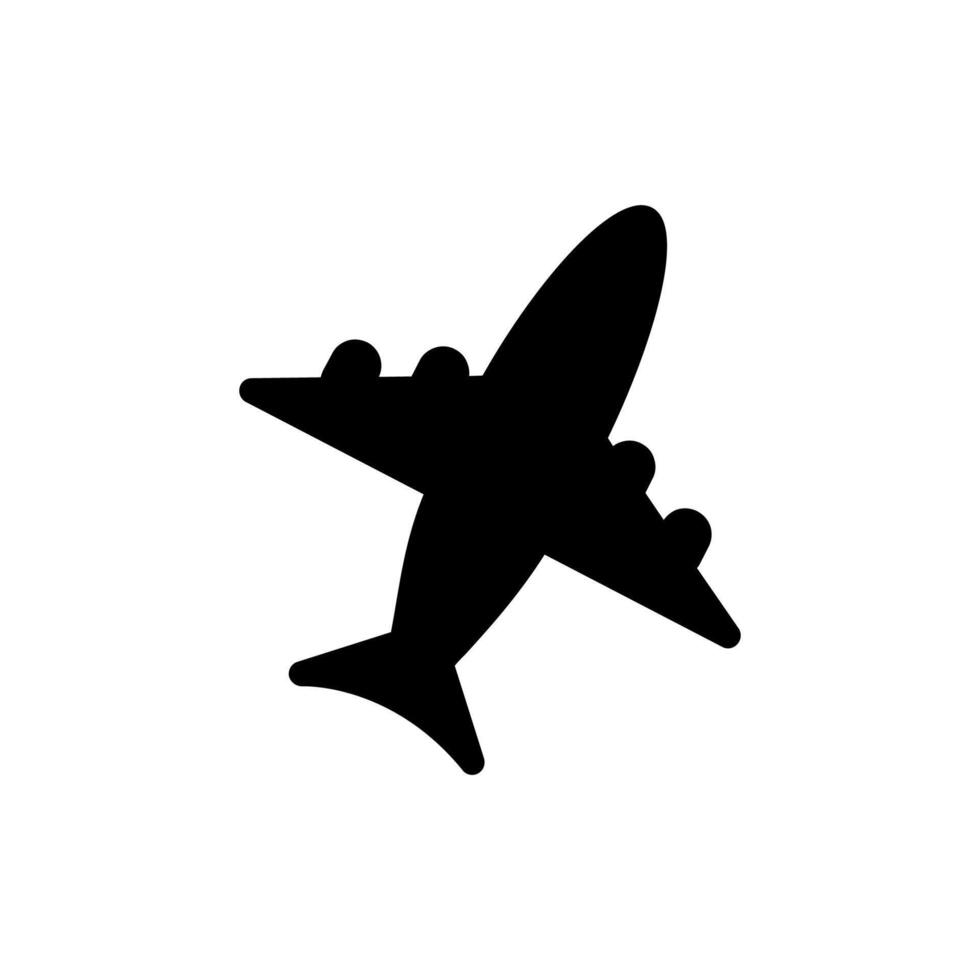 modèle de logo de transport vecteur icône avion