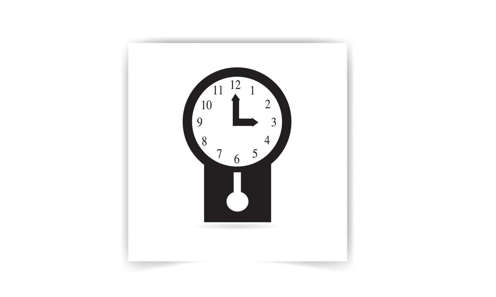 icône isolée de l'horloge pour la conception de wab. illustration vectorielle simple vecteur