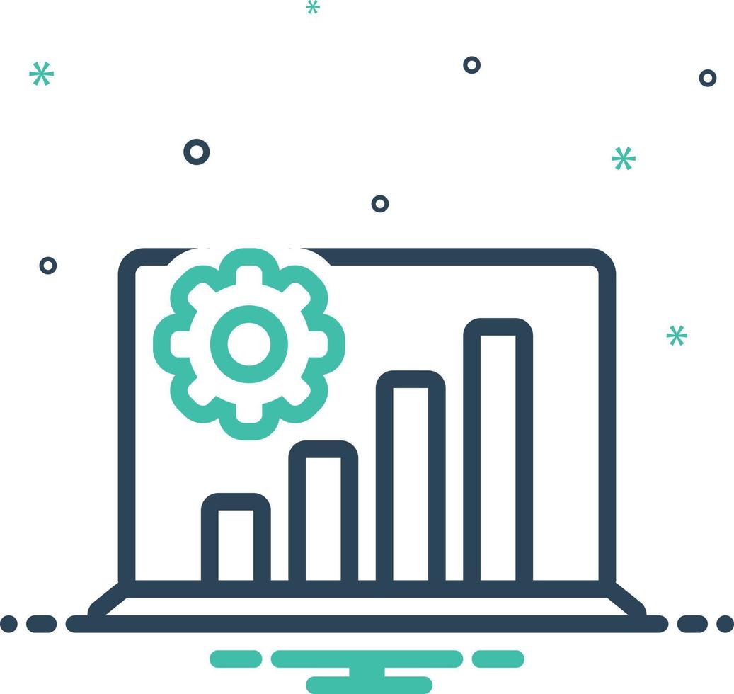 icône de mélange pour l'analyse vecteur