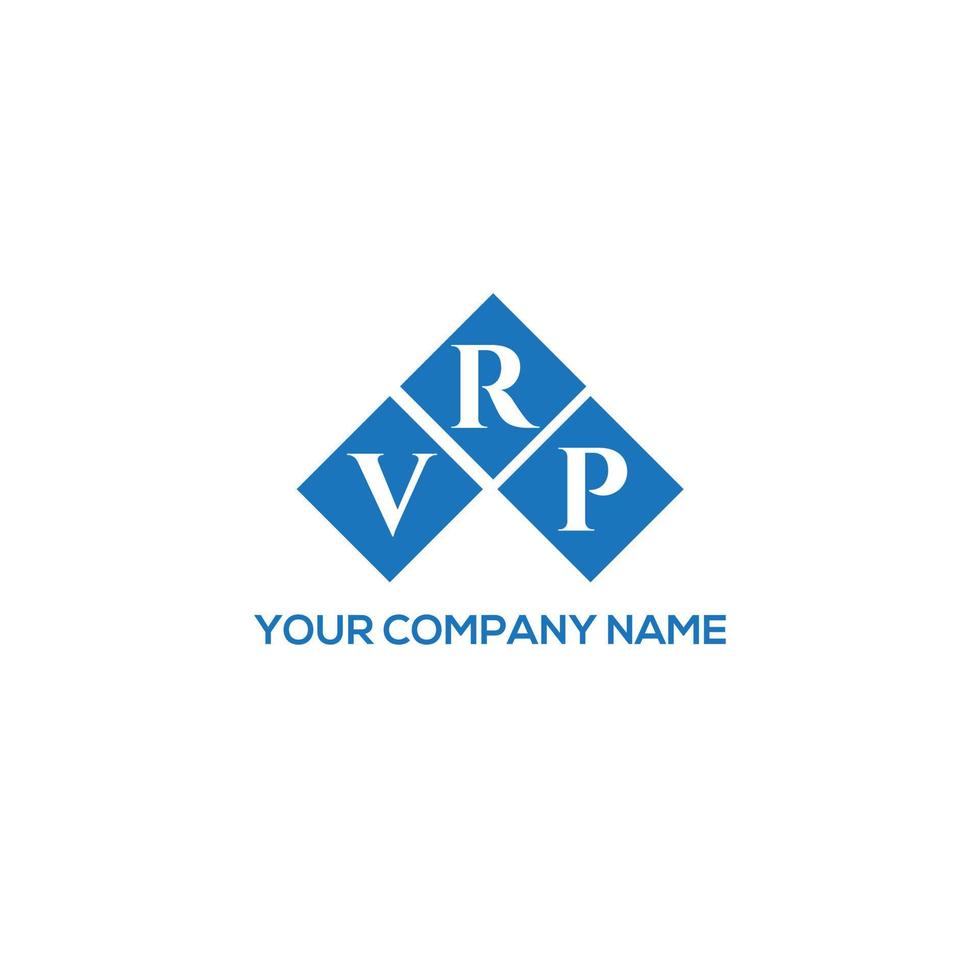 création de logo de lettre vrp sur fond blanc. concept de logo de lettre initiales créatives vrp. conception de lettre vrp. vecteur