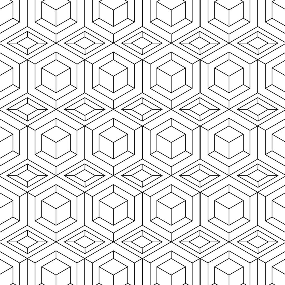 fond blanc à motifs hexagonaux vecteur